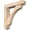 Ekena Millwork Legacy Arts and Crafts Smooth Bracket w/ Offset Brace, Douglas Fir, 5 1/2"W x 26"D x 26"H BKT0604X26X26LEC03SDF - alternate 1